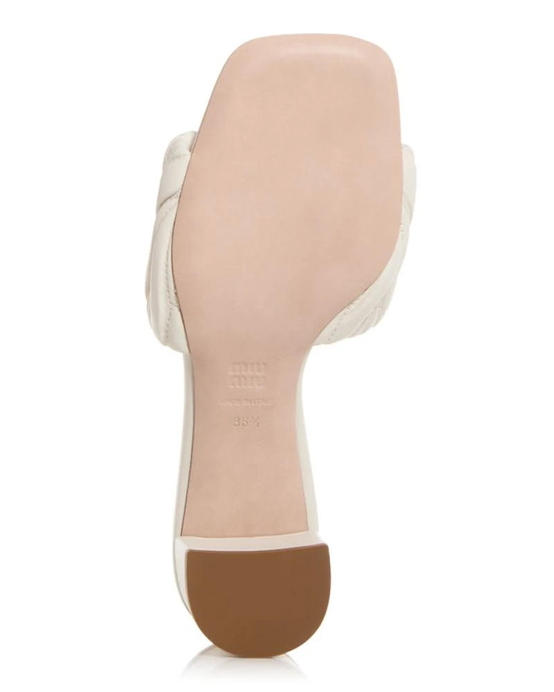 Women's Quilted Slide Sandals