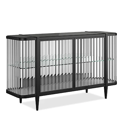 Caracole Stop and Stare Buffet Table - Seal Skin