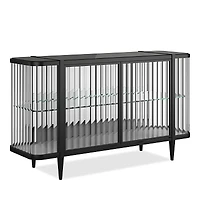 Caracole Stop and Stare Buffet Table - Seal Skin