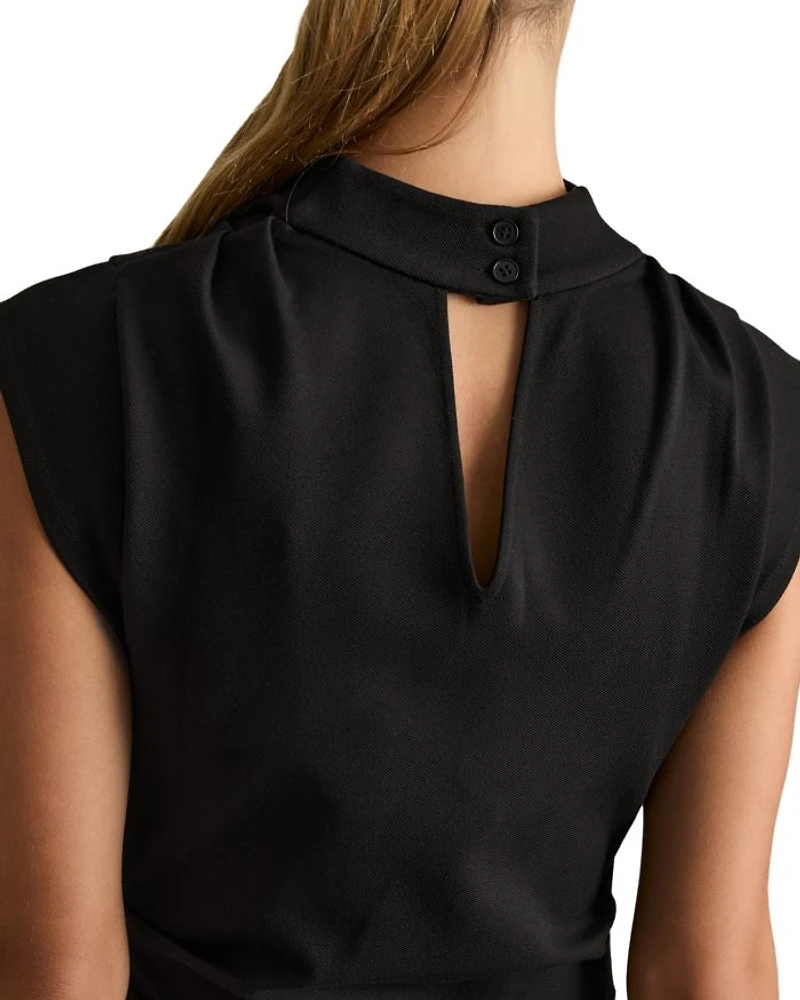 Harlan Twill Jersey Midi Dress
