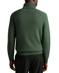 Stratus Wool & Nylon Seam Detail Regular Fit Turtleneck Sweater