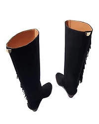 Women's Fringed Suede Cowboy Boots