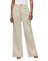 Jodie Wide Leg Suede Pants