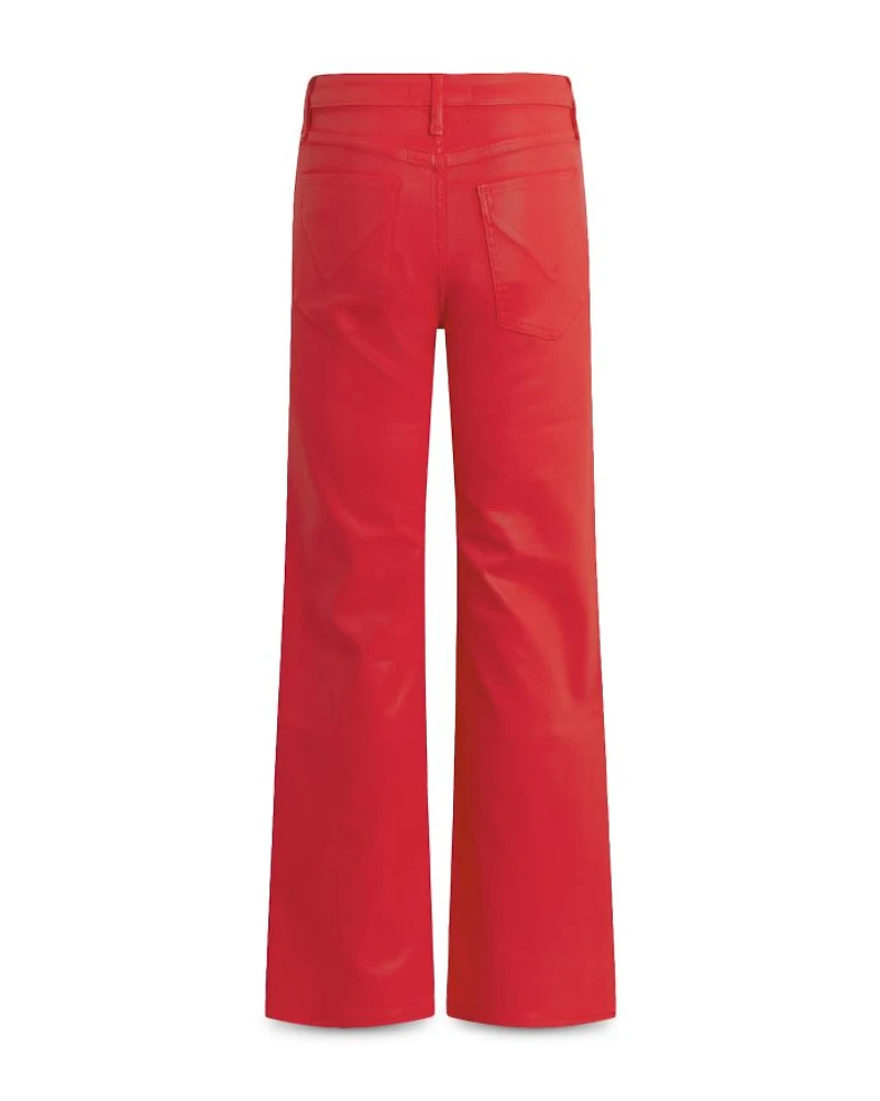 Rosie High Rise Wide Leg Jeans Poinsettia