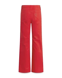 Rosie High Rise Wide Leg Jeans Poinsettia