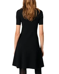 Rib Knit Short Dress