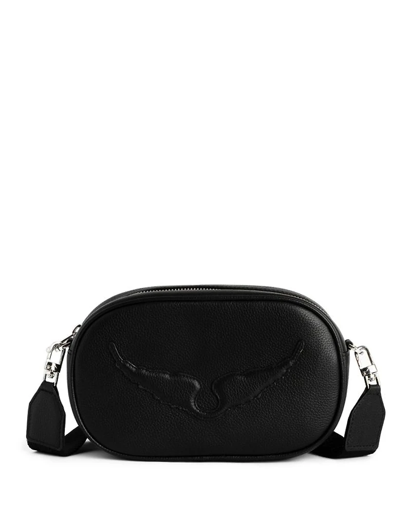 Rock With You Leather Camera Crossbody