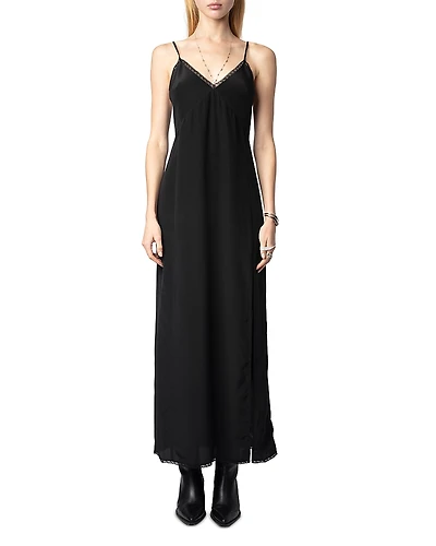 Zadig & Voltaire Ramelil Cdc Strass Silk Dress