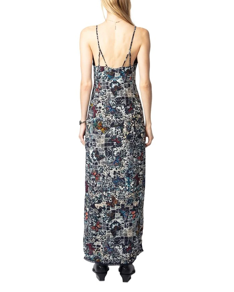 Ramelil Soft Butterfly Print Dress