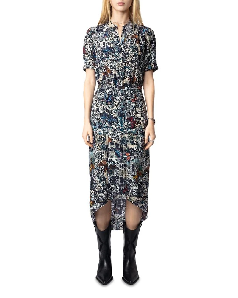 Rimaz Soft Butterfly Print Dress