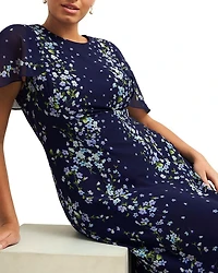 Rosella Flutter Sleeve Dress