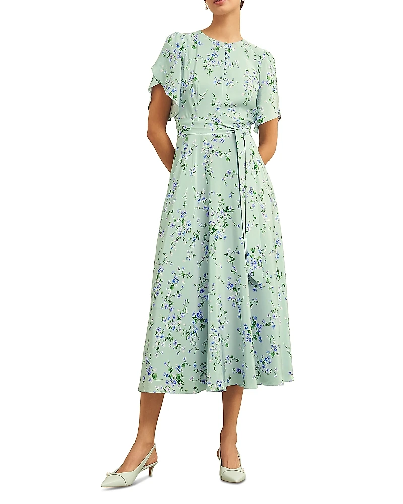 Hobbs London Sophia Silk Dress