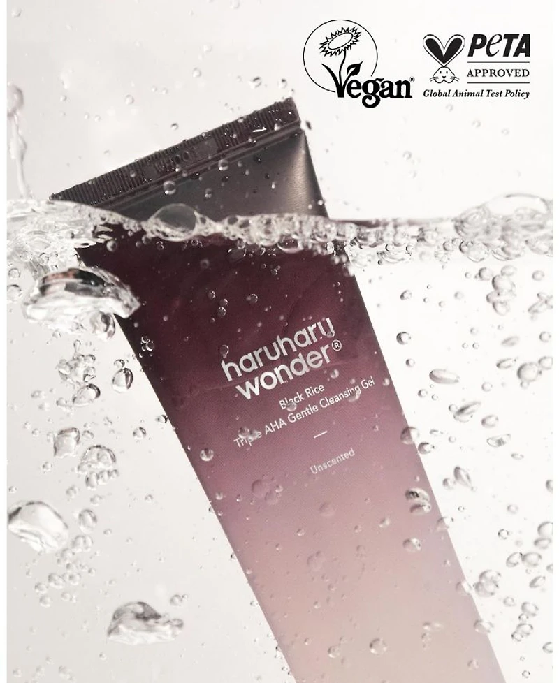 Unscented Black Rice Triple AHA Gentle Cleansing Gel