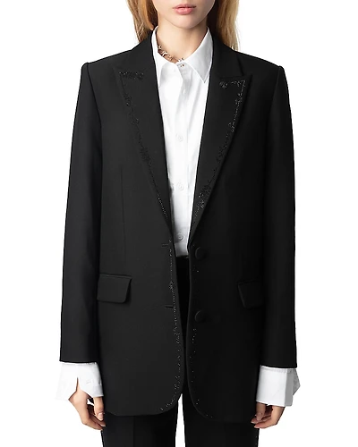 Zadig & Voltaire Viva Rhinestone Blazer