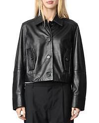 Zadig & Voltaire Liston Smooth Leather Jacket