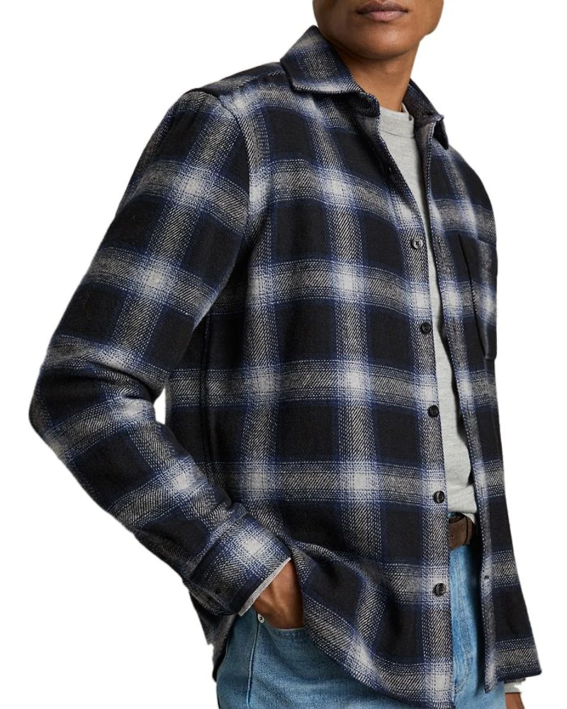 Crosby Check Pocket Long Sleeve Overshirt