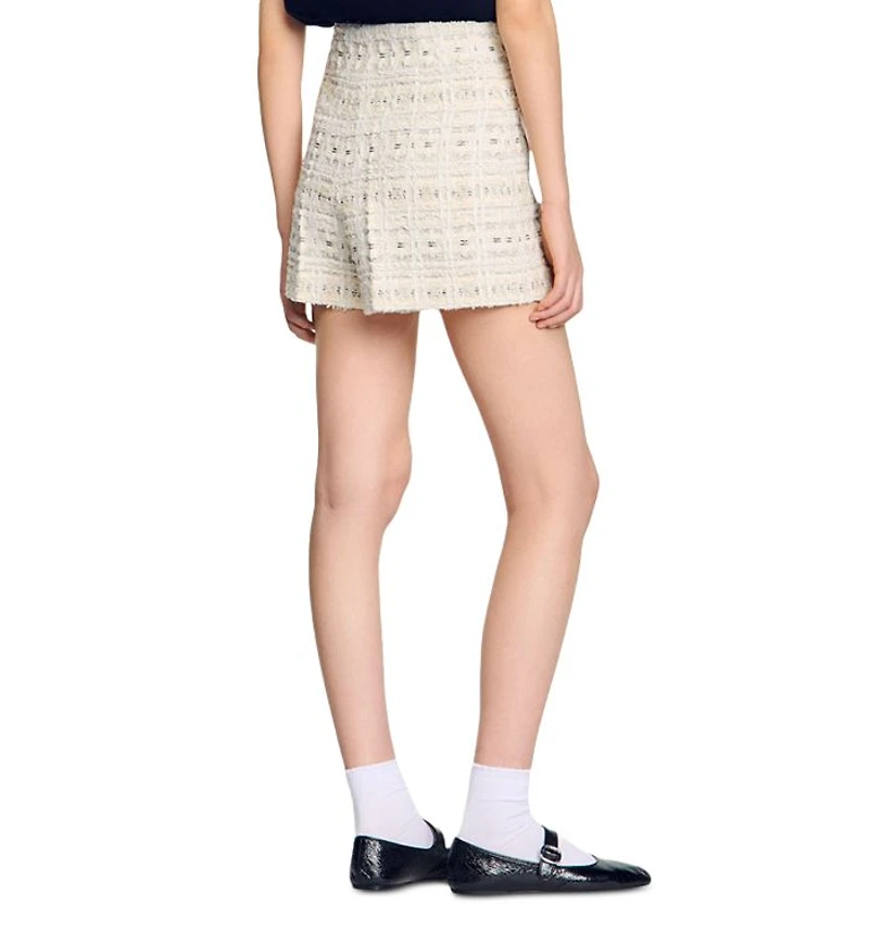 Decorative Tweed Shorts