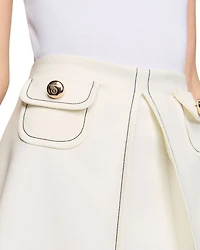Short Box Pleated Skirt