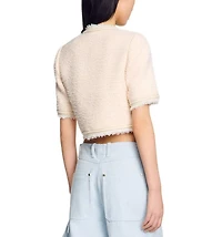 Short Sleeve Tweed Jacket