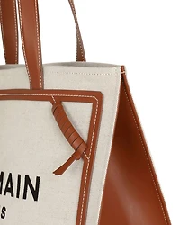 Women's B-Army 42 Canvas Tote Bag with Leather Details