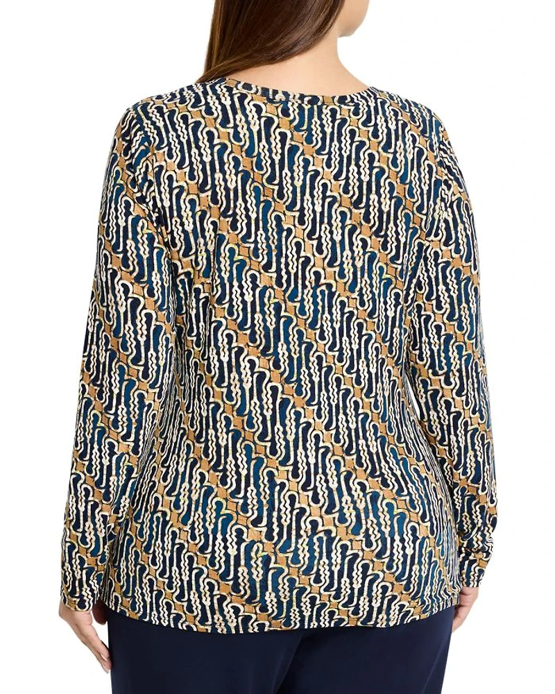 Printed Long Sleeve Top
