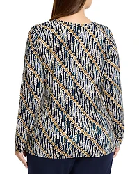 Printed Long Sleeve Top