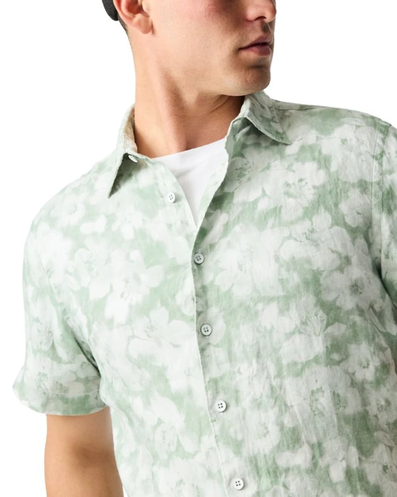 Springflat Slim Fit Short Sleeve Linen Shirt