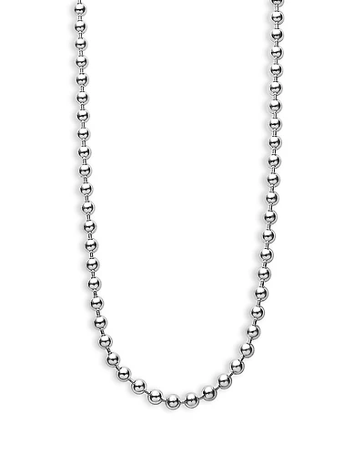 Lagos Sterling Silver Caviar Beaded Necklace, 16-18