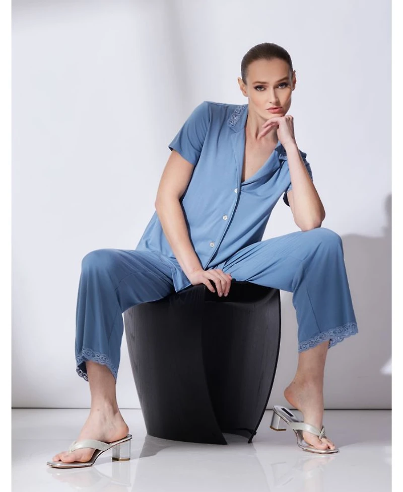Feathers Essentials Short Sleeve Pajama Set
