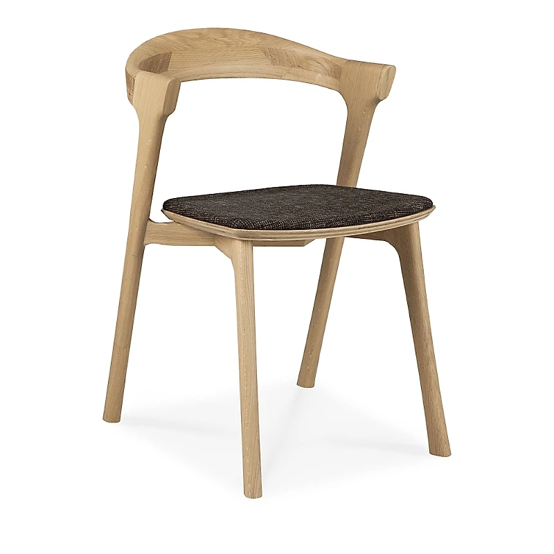 Ethnicraft Bok Dining Chair, Oak with Dark Brown