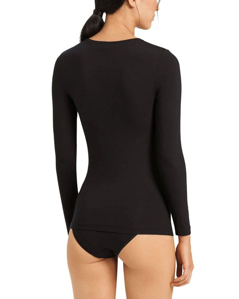 Cotton Seamless Long Sleeve Top
