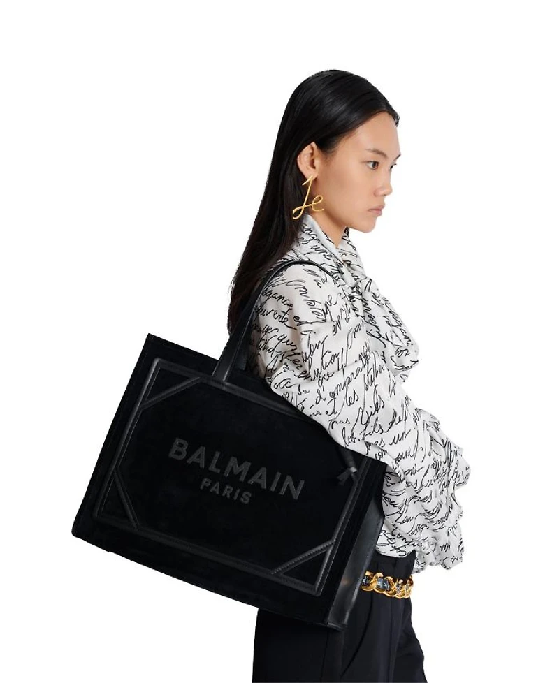 Women's Medium Suede B-Army Tote Bag