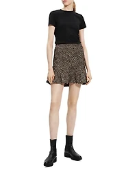Diagonal Mini Skirt