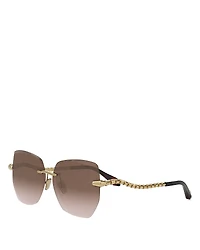 Bvlgari Serpenti Viper Geometric Metal Sunglasses