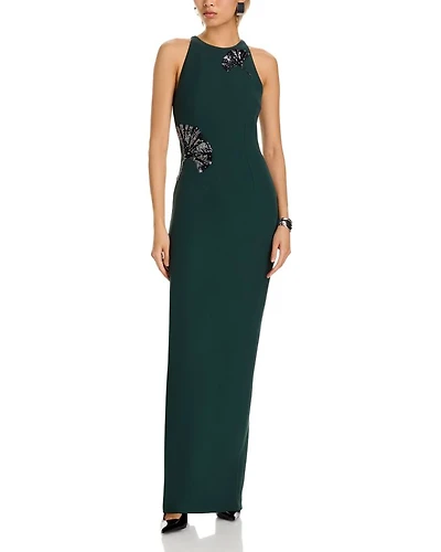 Saysha Embellished Sleeveless Gown