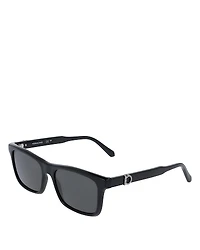 Ferragamo Renew Gancini Rectangular Sunglasses, 55mm