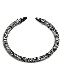Sterling Silver Spear Black Onyx Cuff Bracelet