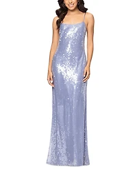 Aqua Sequin Gown - Exclusive