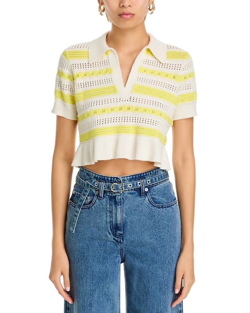 Elvire Knit Polo Sweater