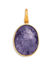 Marco Bicego 18K Yellow Gold Lunaria Color Charoite Oval Pendant