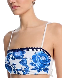 Floral Cascade Bikini Top