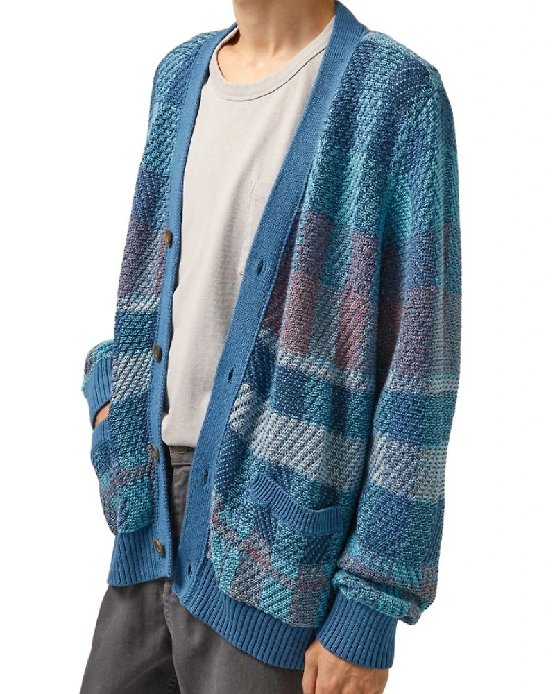 Blow Up Plaid Cardigan Sweater