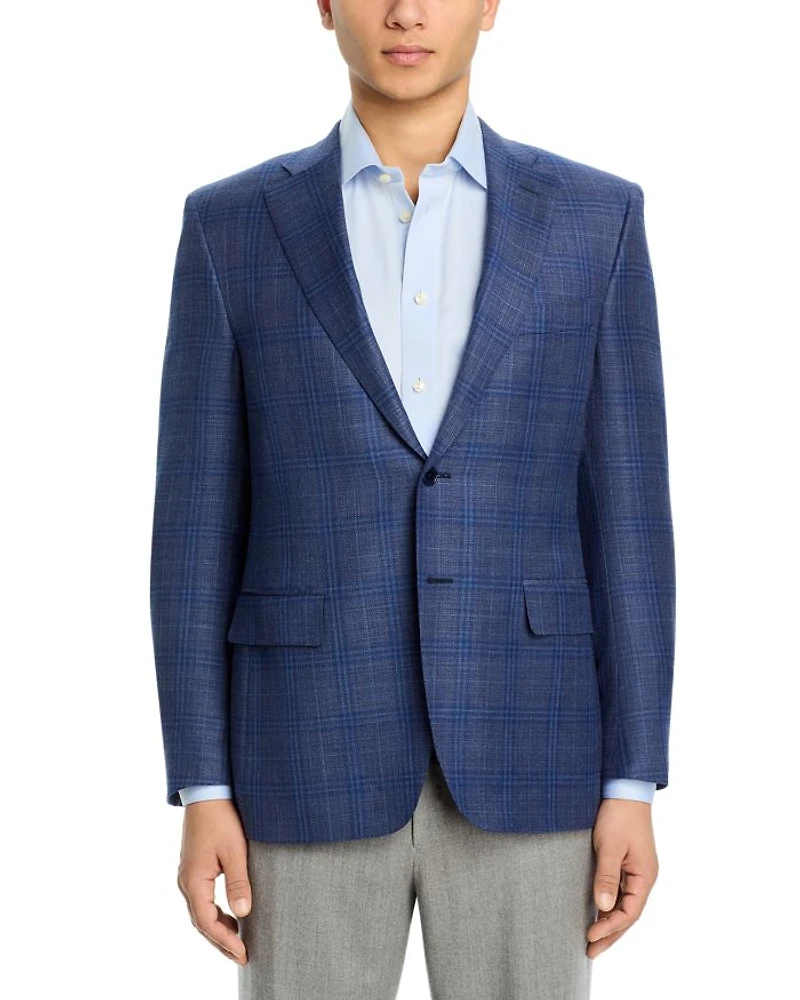 Siena Hopsack Plaid Regular Fit Sport Coat