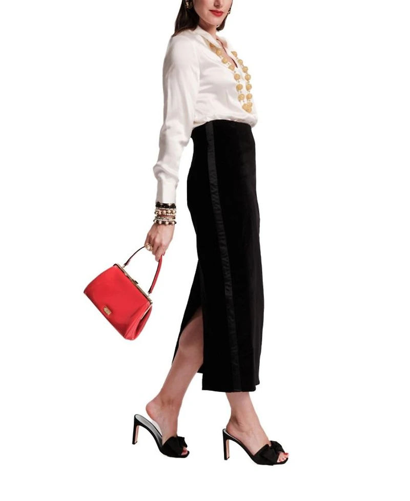 Tuxedo Maxi Skirt