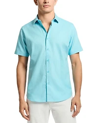 Odyssey Printed Short Sleeve Button Front Shirt