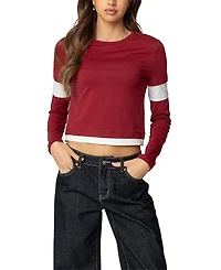 Edikted Paula Layered Long Sleeve T Shirt