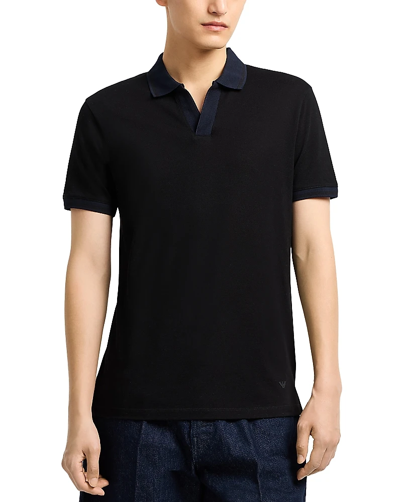 Emporio Armani Contrasting Collar & Cuffs Polo Shirt