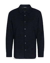 Allover Logo Regular Fit Button Down Shirt