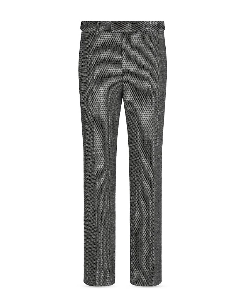Textured Wool Trousers