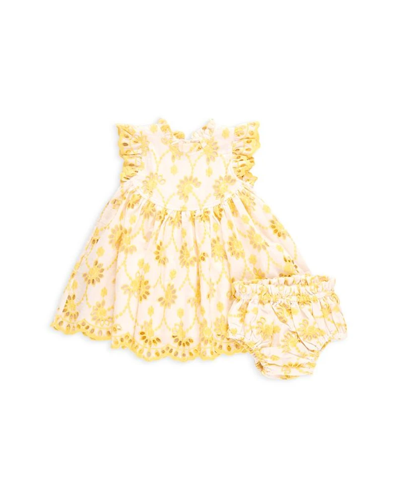 Girls' Cynthia Eyelet Dress Set - Baby